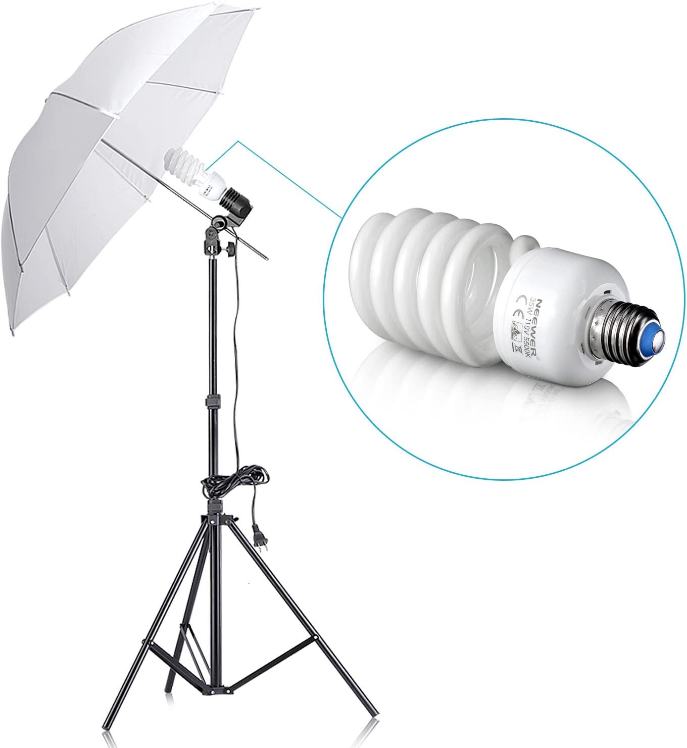 E27 socket for photo and video studio lighting