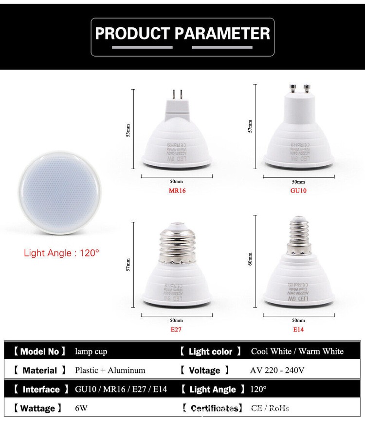 LED Spotlight Bulb base LED Spotlight Bulb base