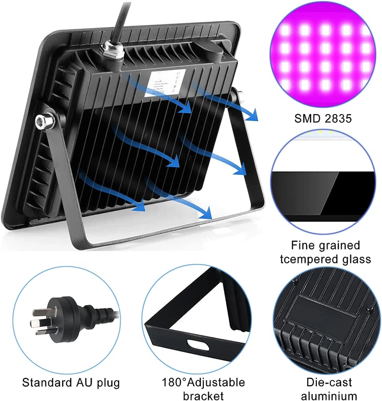 30W Black Lights for Glow Party 1 30W Black Lights for Glow Party 1