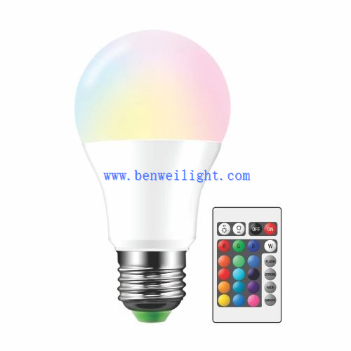 LED 12W E27 RGB 16 многоцветна крушка с дистанционно управление