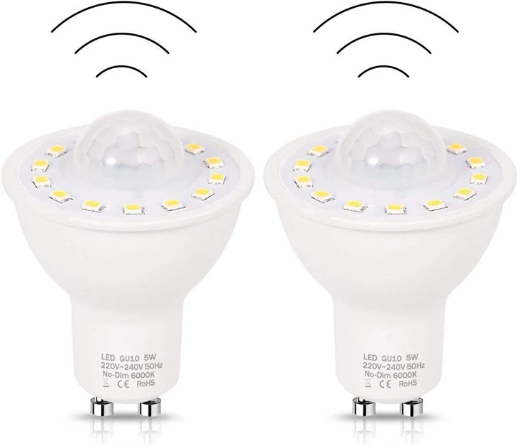 LED крушки със сензор за движение PIR GU10