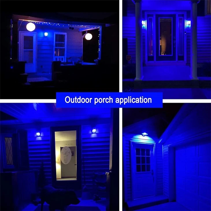 LED Blue Color Light Bulb - A19 E26 Base Bulbs 9W factory