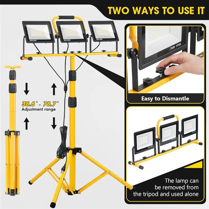 Multiple Portable Work Lights With Stand factory