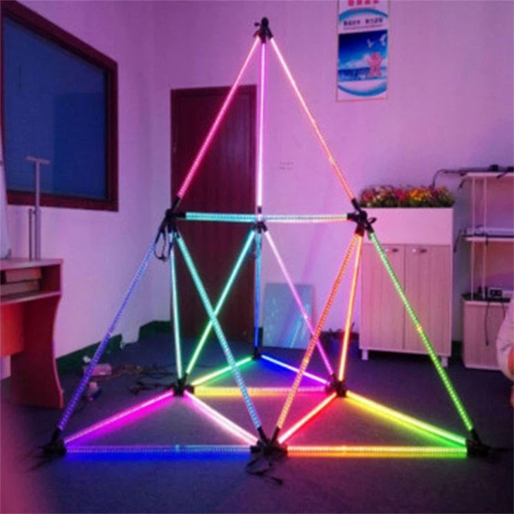 3D Tube RGB Meteor Shower Light best