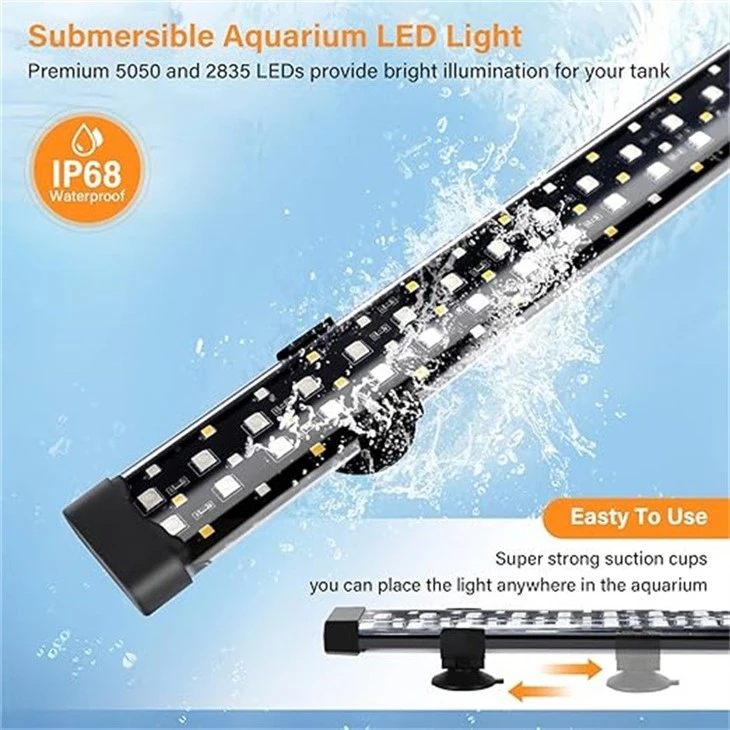 Full Spectrum Fish Tank Light For Plants With Timer Auto On/Off high quality