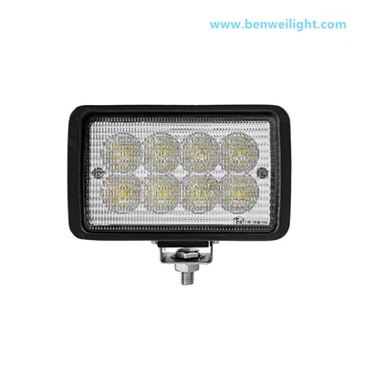 40W LED прожектор, 6" правоъгълник, лят -алуминий, фарове за трактор