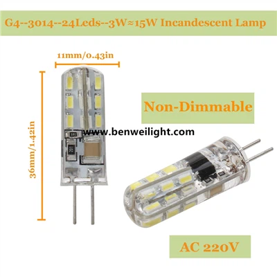 LED капсулни крушки: G4/G9/E14, 220V/12V AC/DC