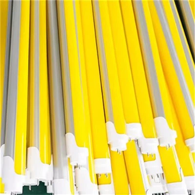 LED светлини с жълт капак на тръбата Анти UV светлина